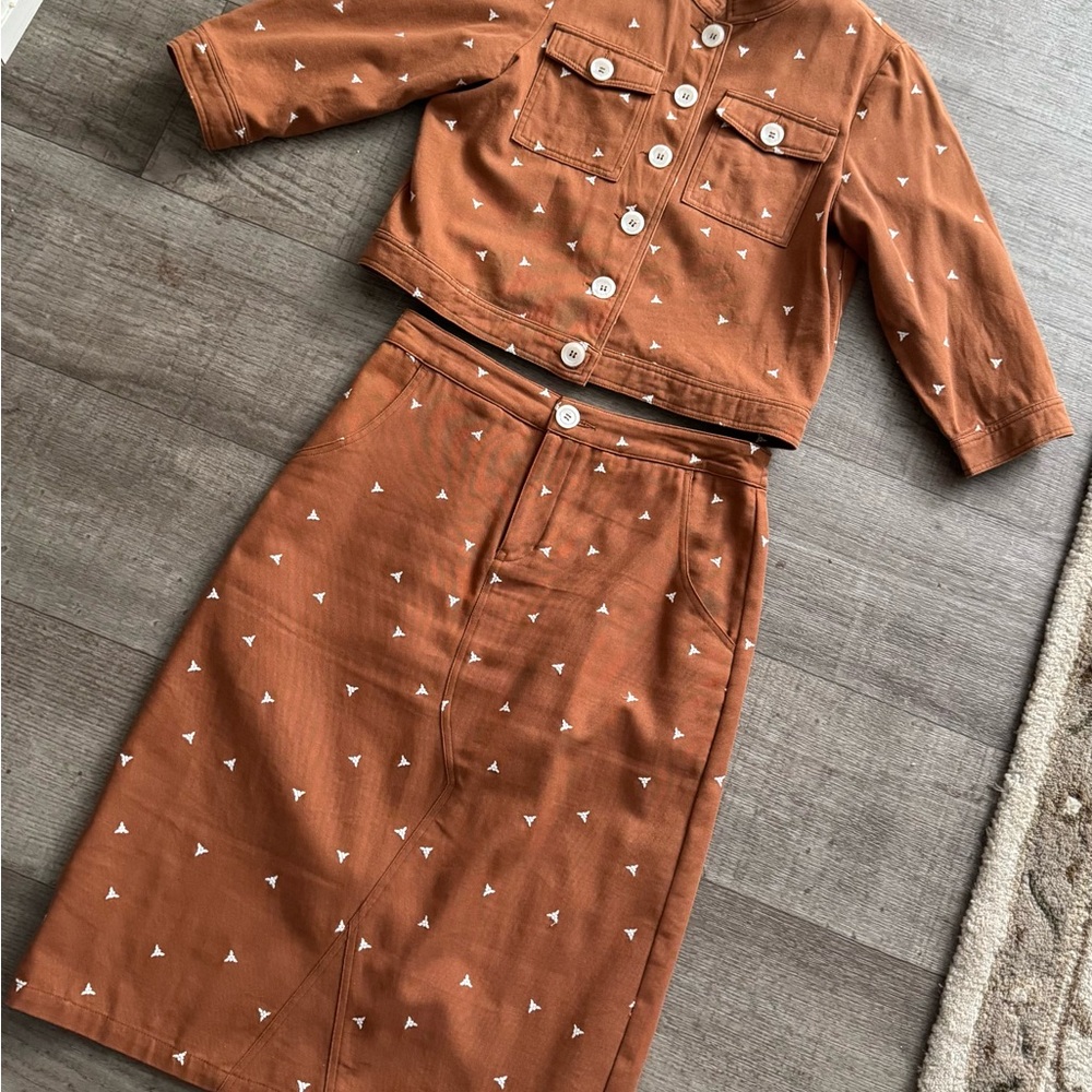 Roolee jacket and skirt set